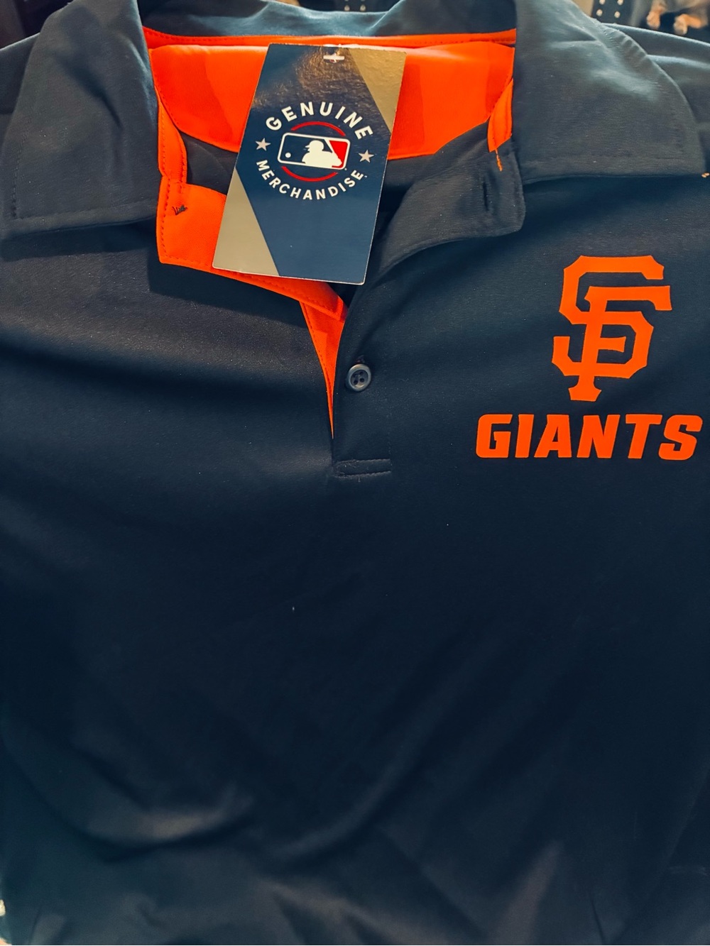 MLB San Francisco Giants Black & Orange Polo BRAND NEW WITH TAGS